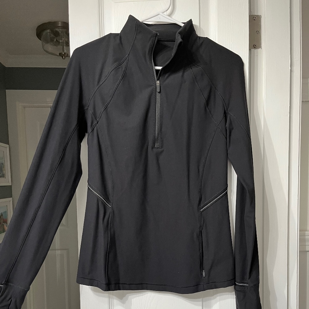 lululemon athletica Black Quarter-Zip Pullover